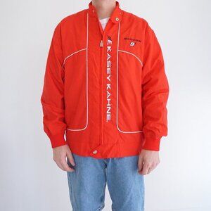 Y2K Chase Authentics Red Embroidered Kasey Kahne #9 Dodge Zip Up Jacket   Medium